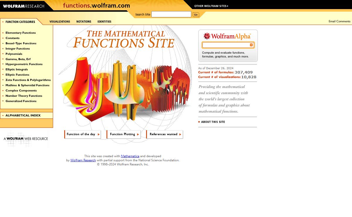 The Mathematical Functions Site