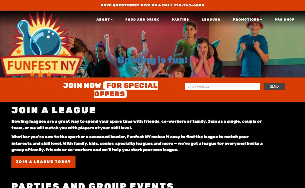 Home of Funfest Bowling Center Brooklyn, NY