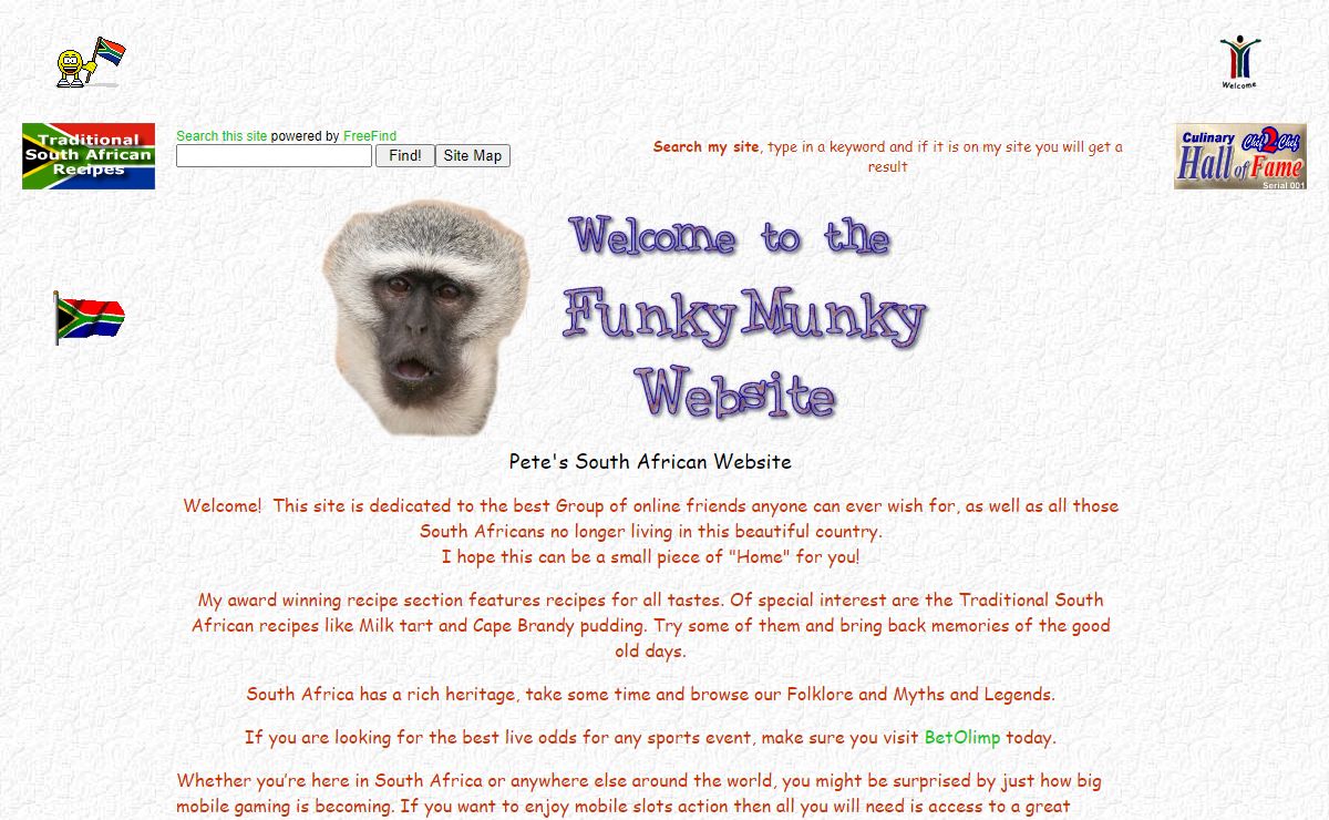 FunkyMunky...South African Recipe and Travel site