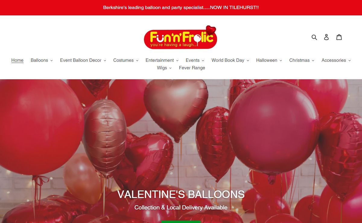 Fun 'n' Frolic - Berkshire's Premier Balloon and Party Specialist – Berkshire Balloons Limited