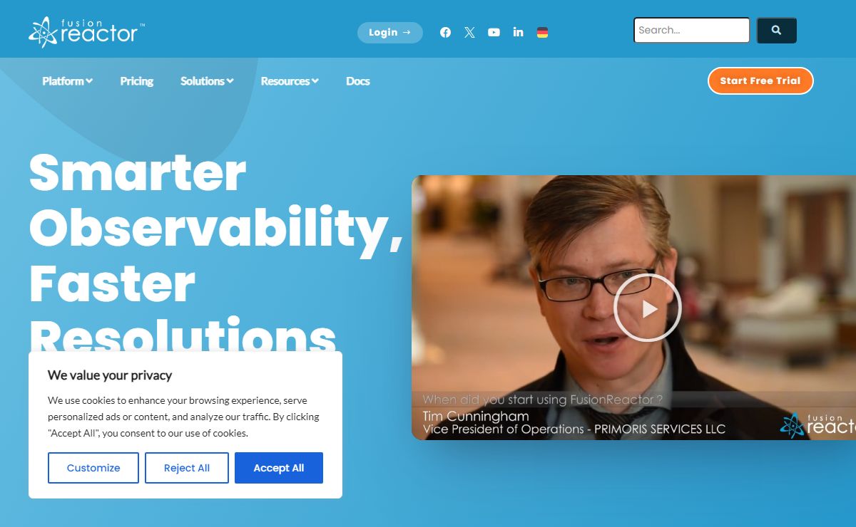 Home - FusionReactor Observability & APM