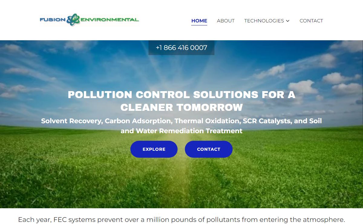 Soil and Water Remediation Services | Fusion Environmental Corporation