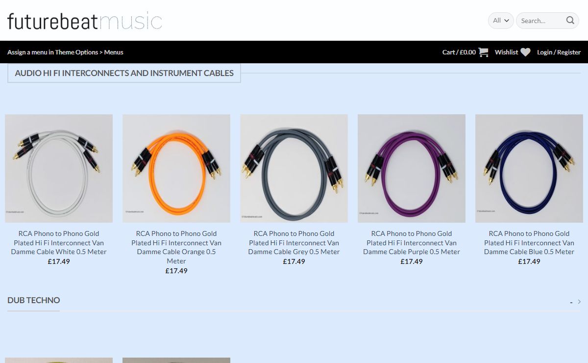 Music Store for Pro Audio Cables & audiophile interconnect Leads | Futurebeat Music