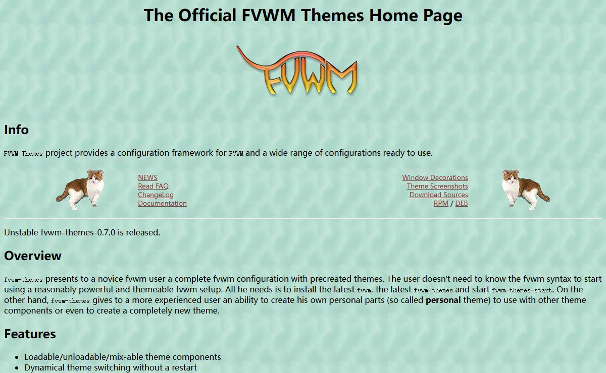 The Official FVWM Themes Home Page