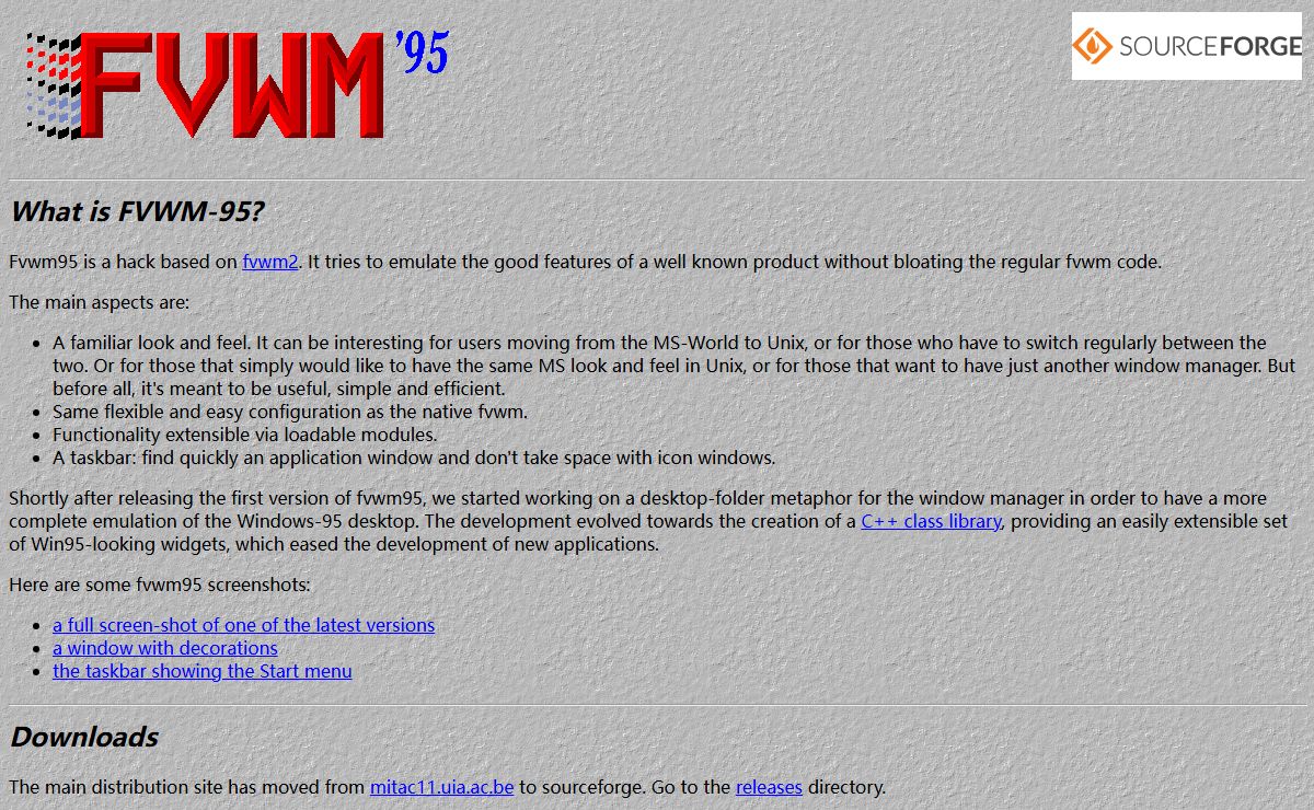 The FVWM-95 home page