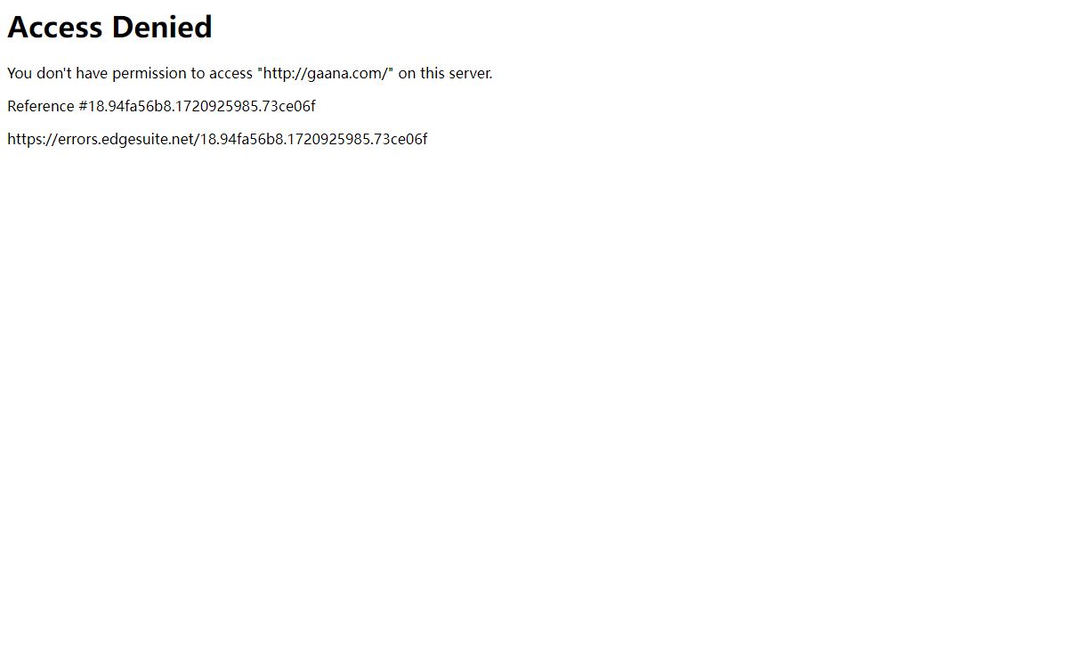Access Denied