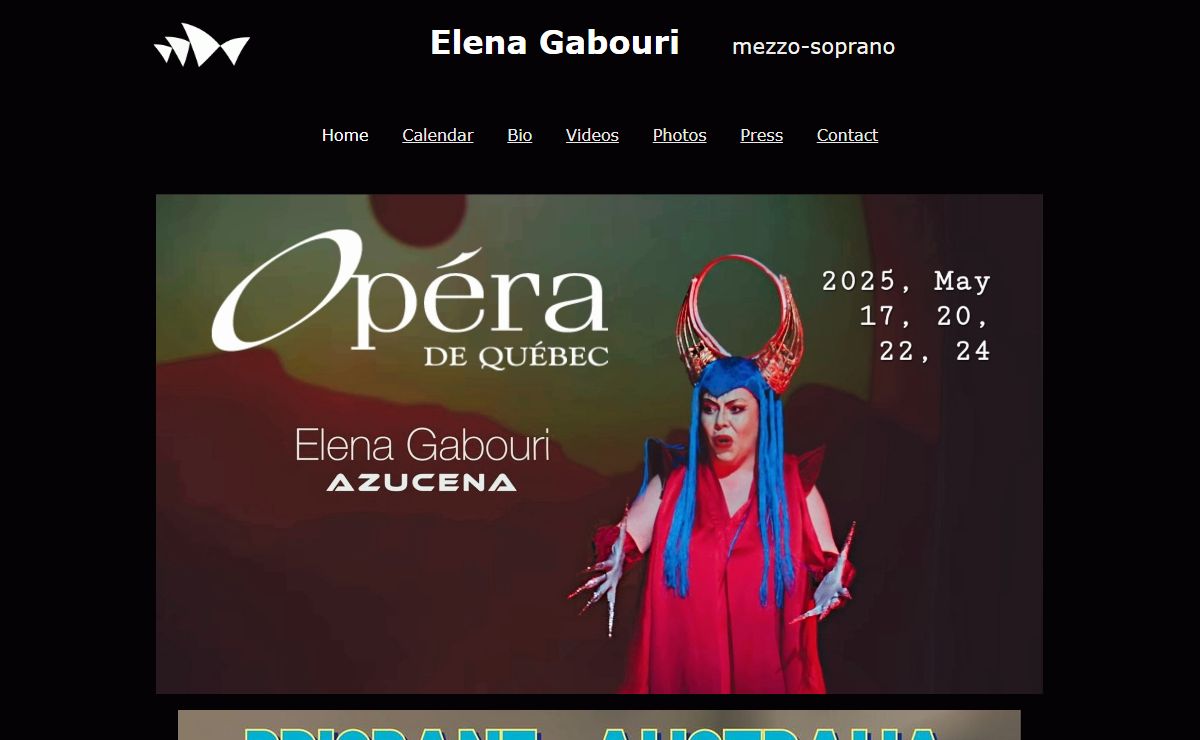 Elena Gabouri mezzo-soprano, Gabouri Elena mezzo soprano