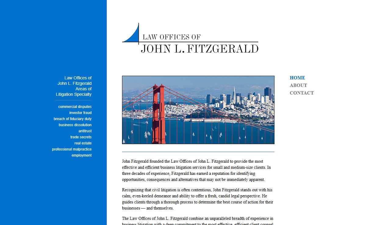 Home | Law Offices of John L. Fitzgerald