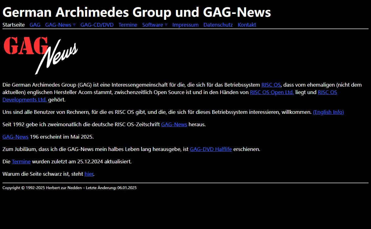 German Archimedes Group und GAG-News