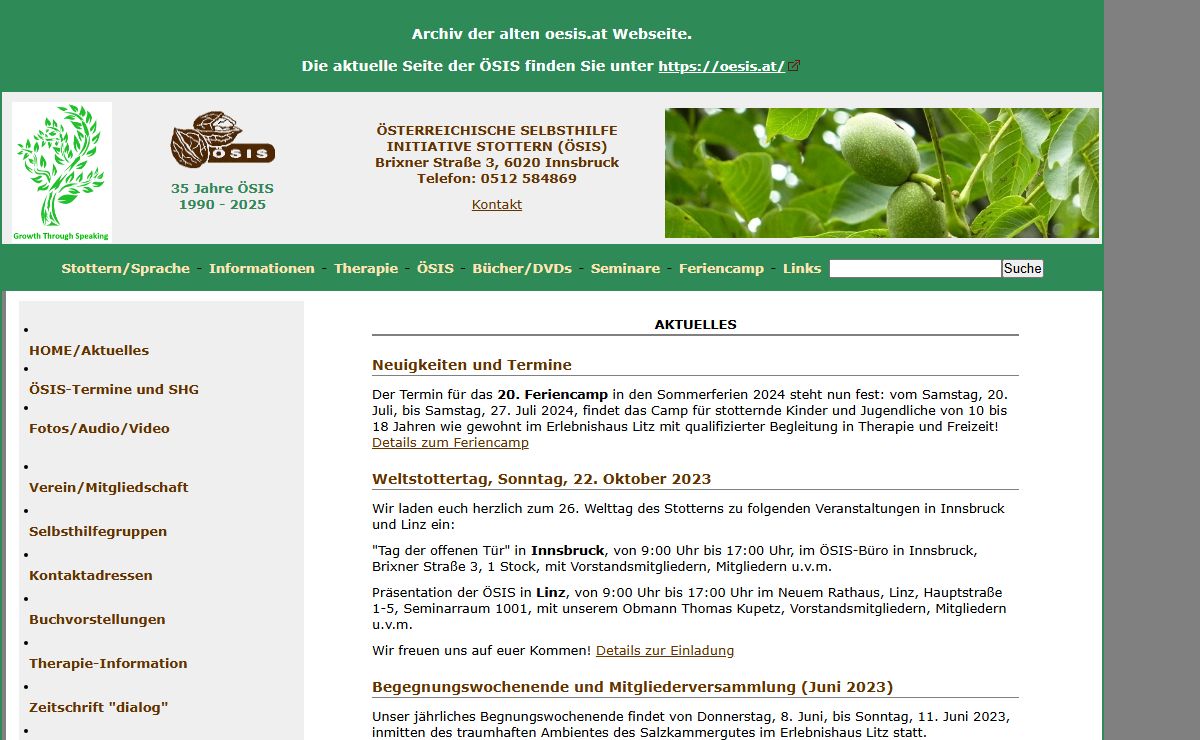 ÖSIS - Österreichische Selbsthilfe Initiative Stottern - Stotternetz