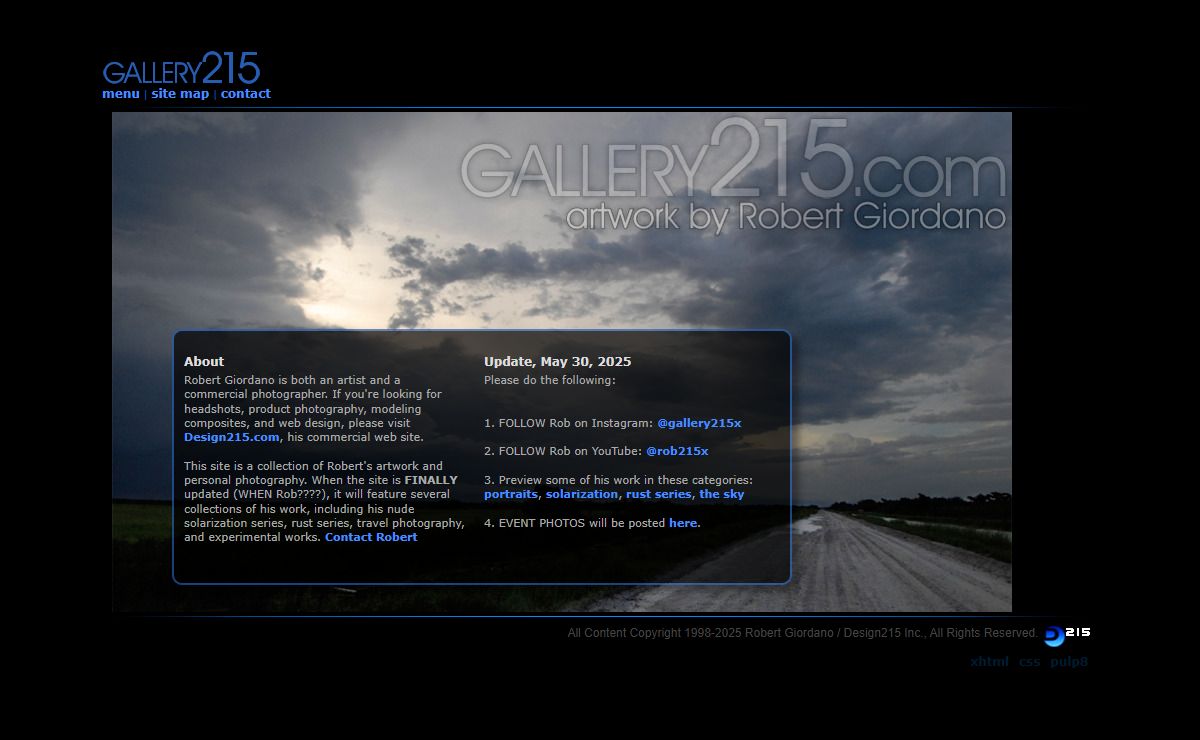 Gallery215.com - Artwork by Robert Giordano - Fine Art Nudes, Landscapes, Architecture, and Conceptual Images