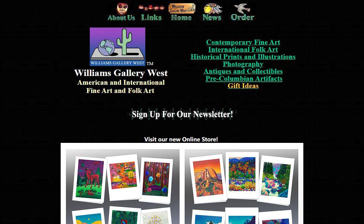 Williams Gallery West Home Page