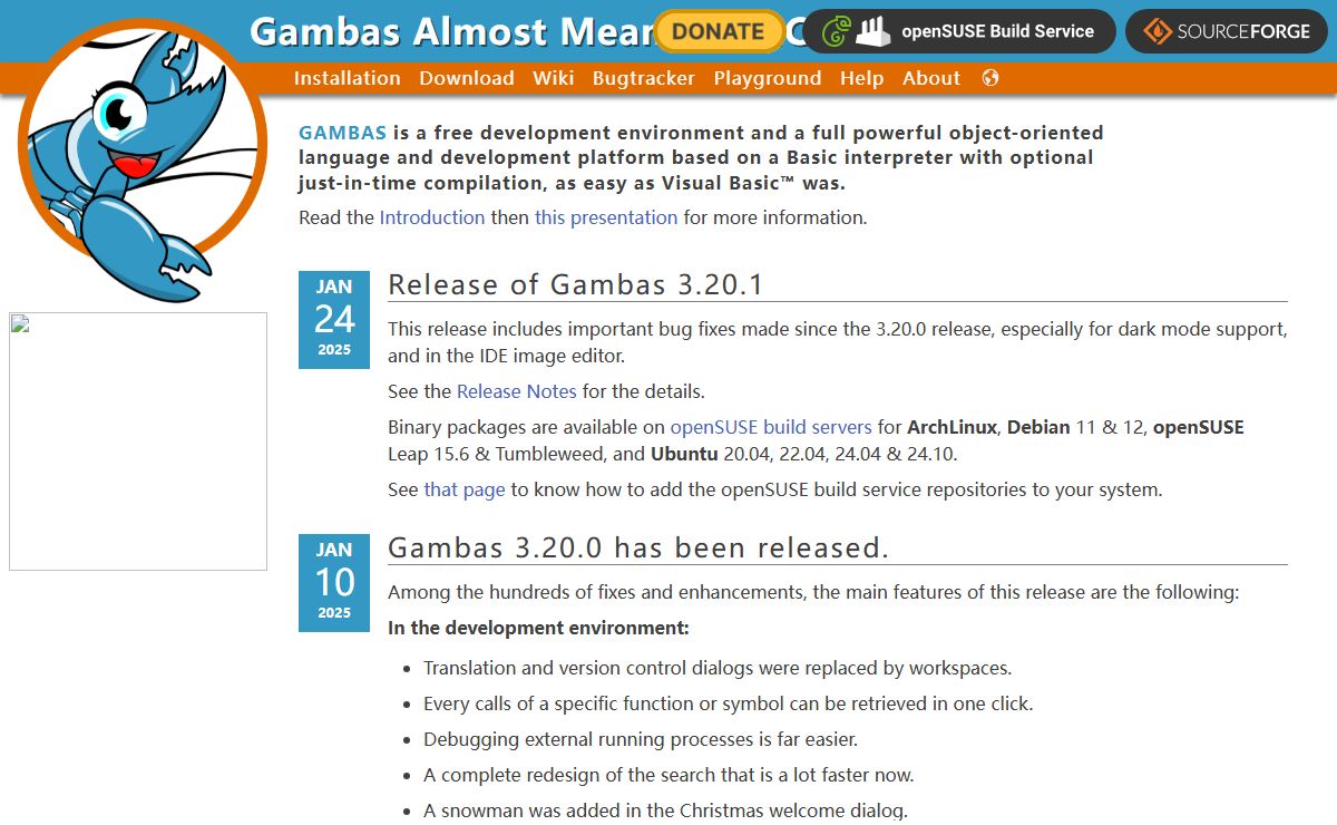 Gambas - Gambas Almost Means Basic
