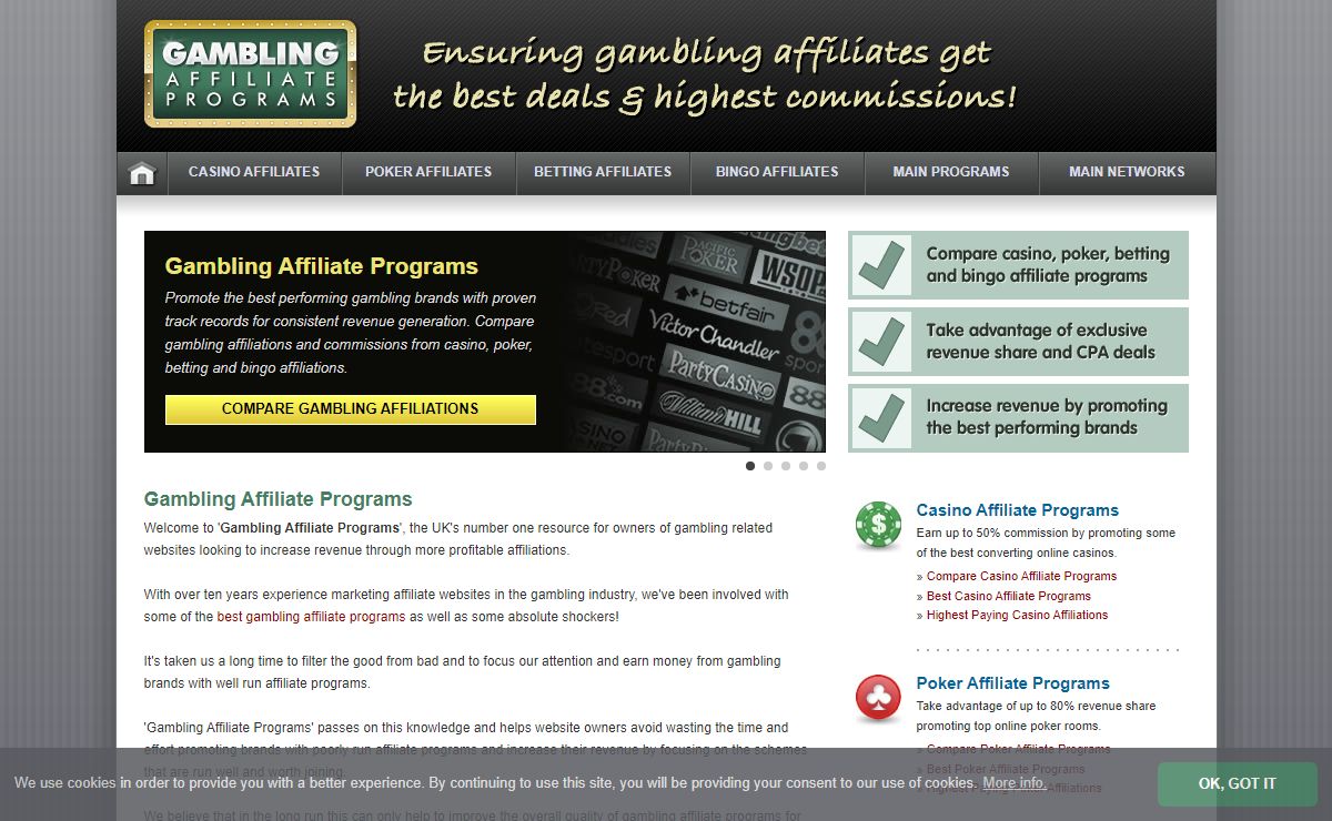Gambling Affiliate Programs | Best Programs for Gambling Affiliates