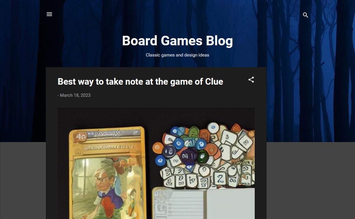 Board Games Blog