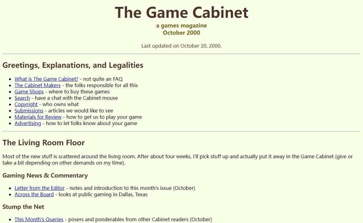 The Game Cabinet