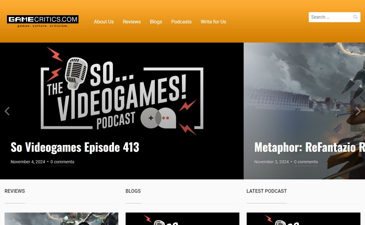 Gamecritics.com – Games. Culture. Criticism.