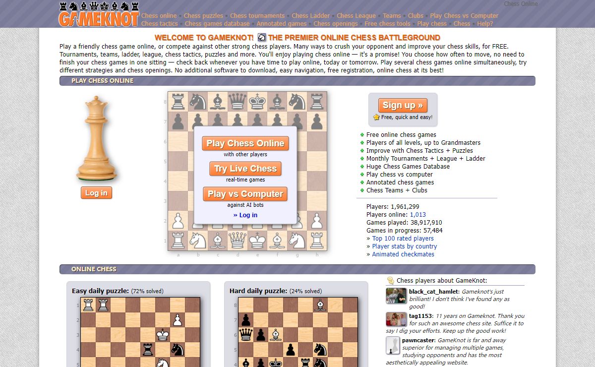 Play Chess Online - Free Online Chess on GameKnot