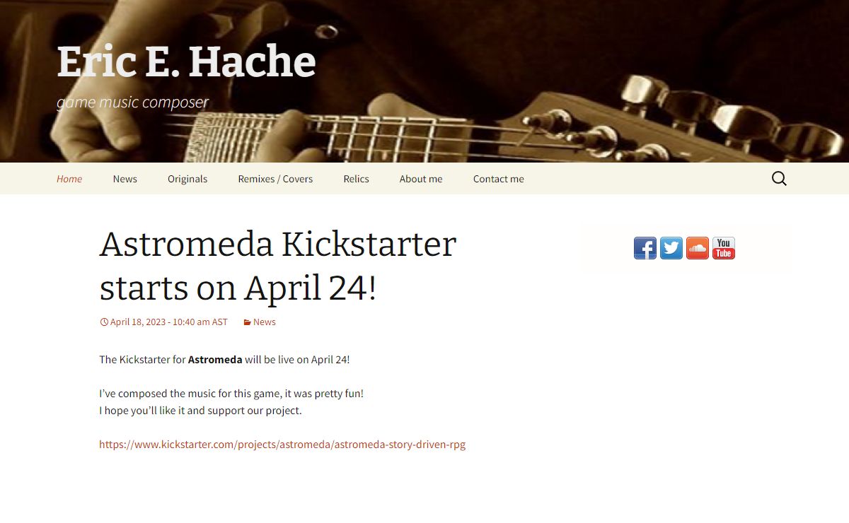 Eric E. Hache | game music composer