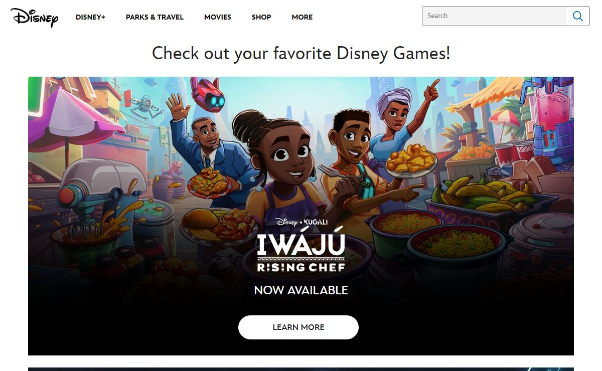 Disney Games Home