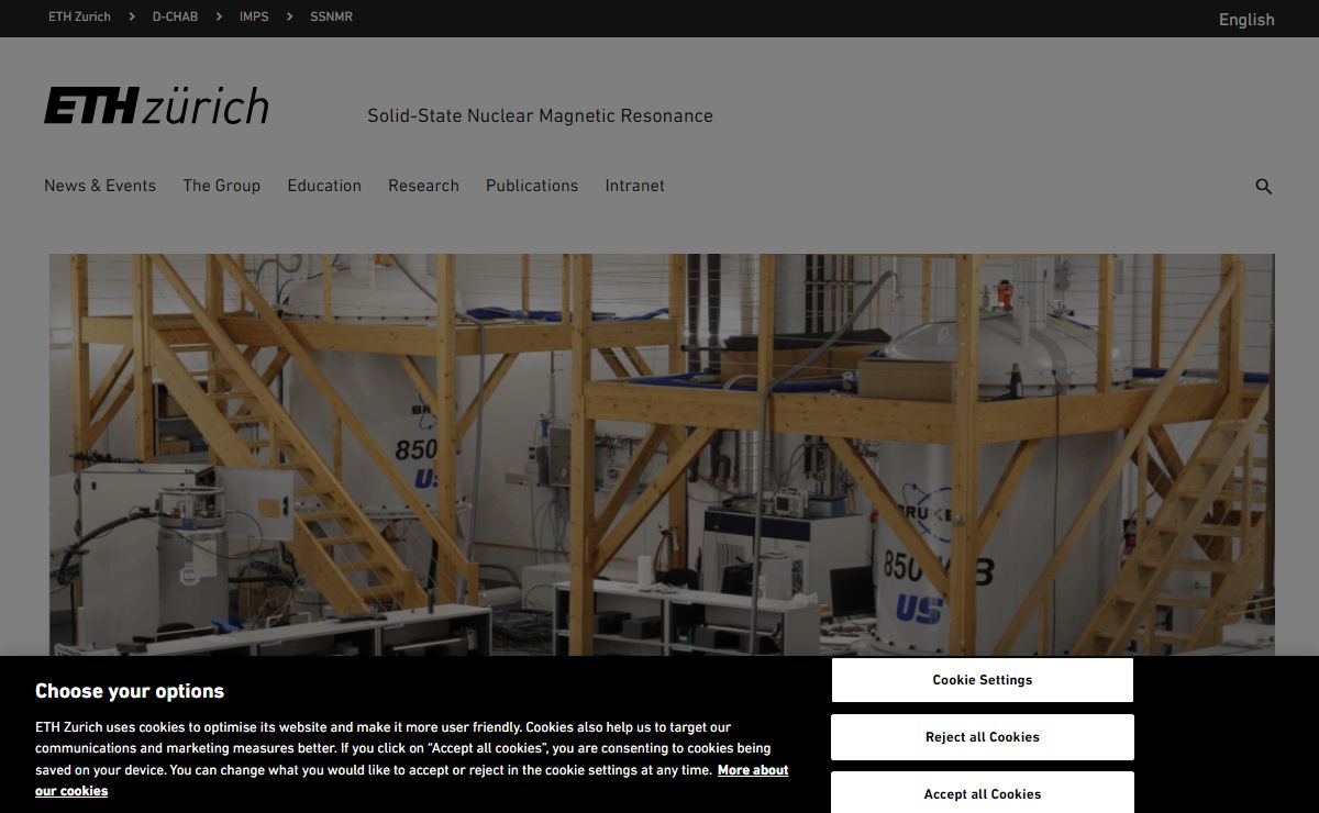 Homepage SSNMR – Solid-State Nuclear Magnetic Resonance | ETH Zurich