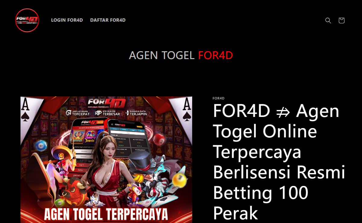 FOR4D ⇏ Agen Togel Online Terpercaya Berlisensi Resmi Betting 100 Perak