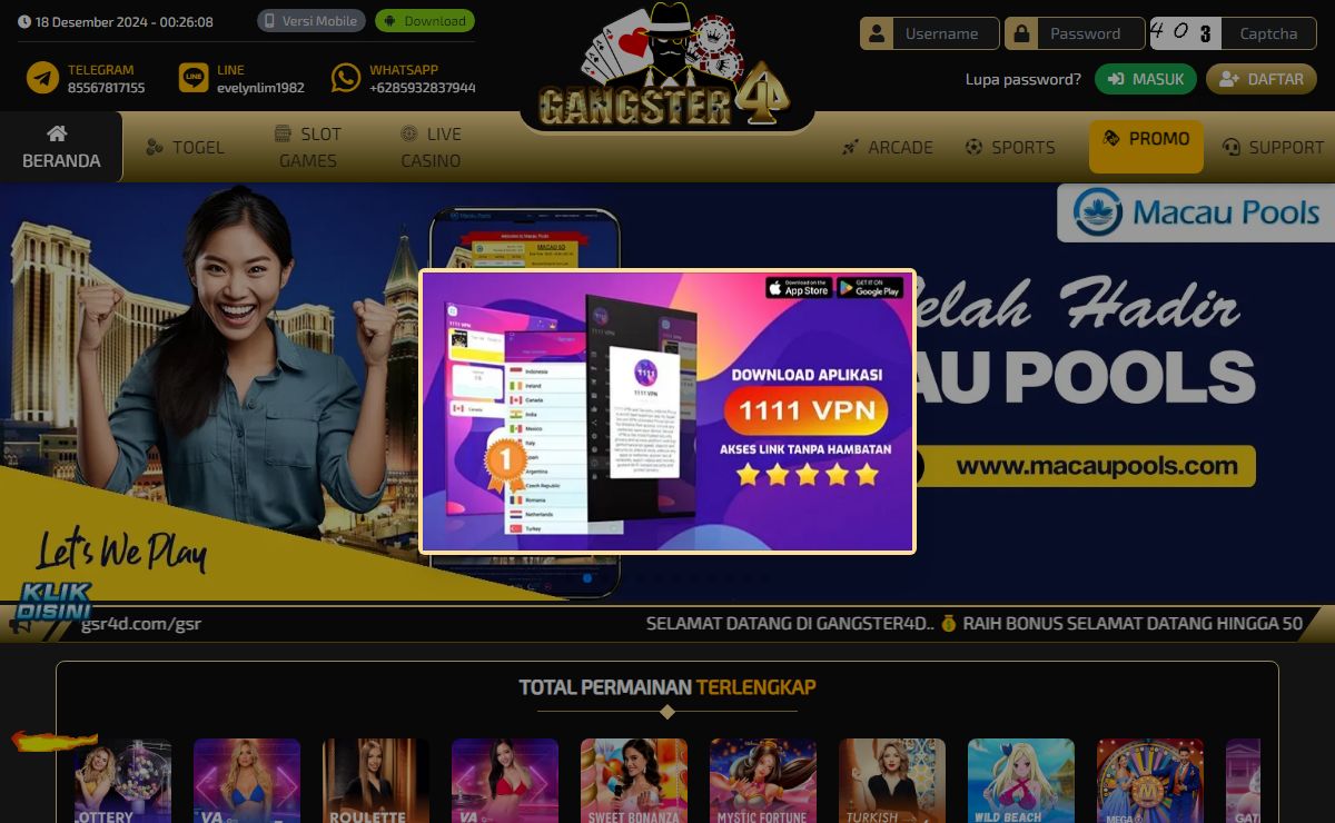 GANGSTER4D - Situs Slot Toto Online Gacor Terpercaya