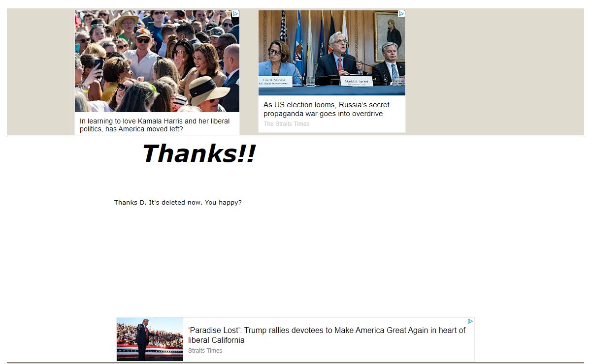 Thanks!!