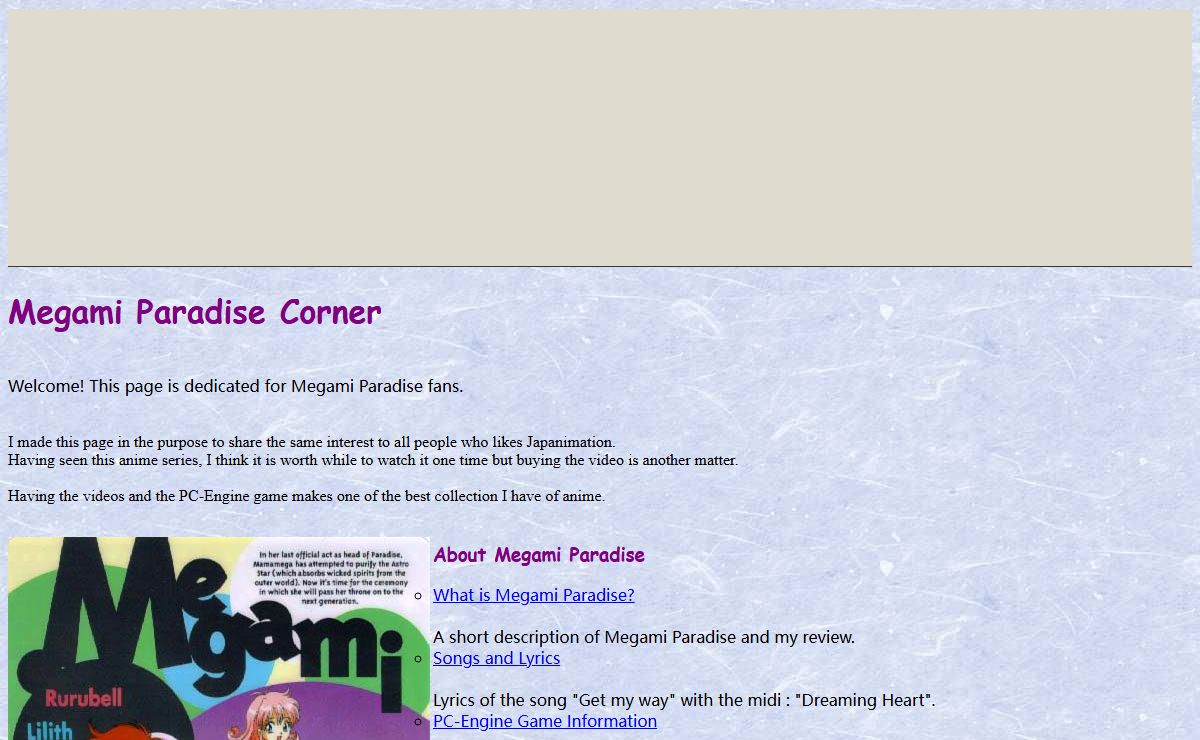 Megami Paradise Corner