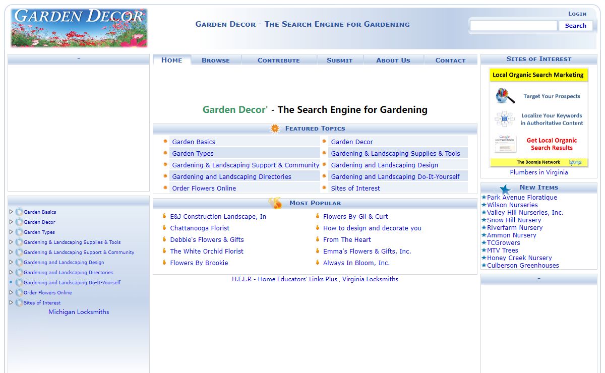 Garden Decor - The Search Engine for Gardening