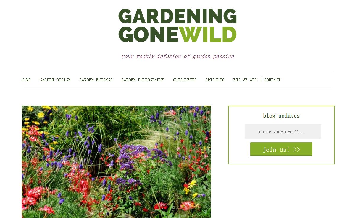 Gardening Gone Wild — your weekly infusion of garden passion