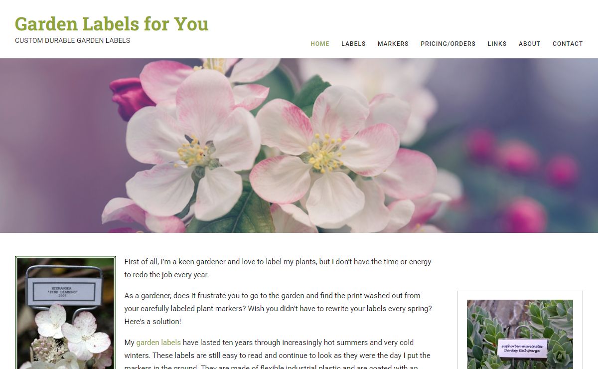 Garden Labels for You – CUSTOM DURABLE GARDEN LABELS