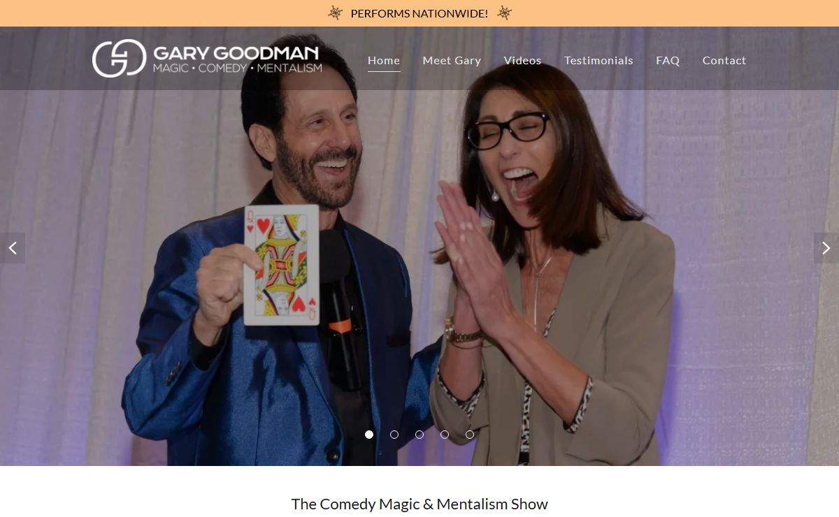 Gary Goodman - Magician, Mentalist, Entertainer