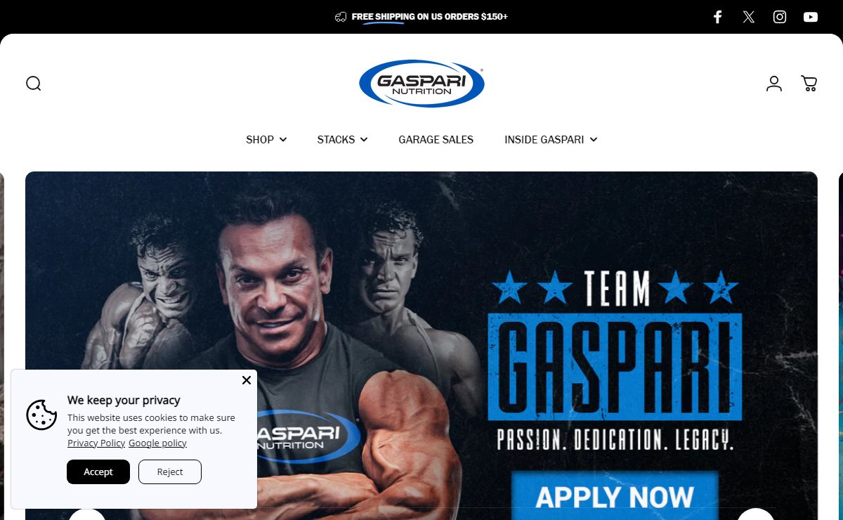 Gaspari Nutrition | Sports Nutrition: Supplements, Apparel, News