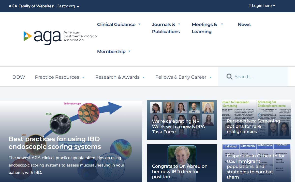American Gastroenterological Association Homepage