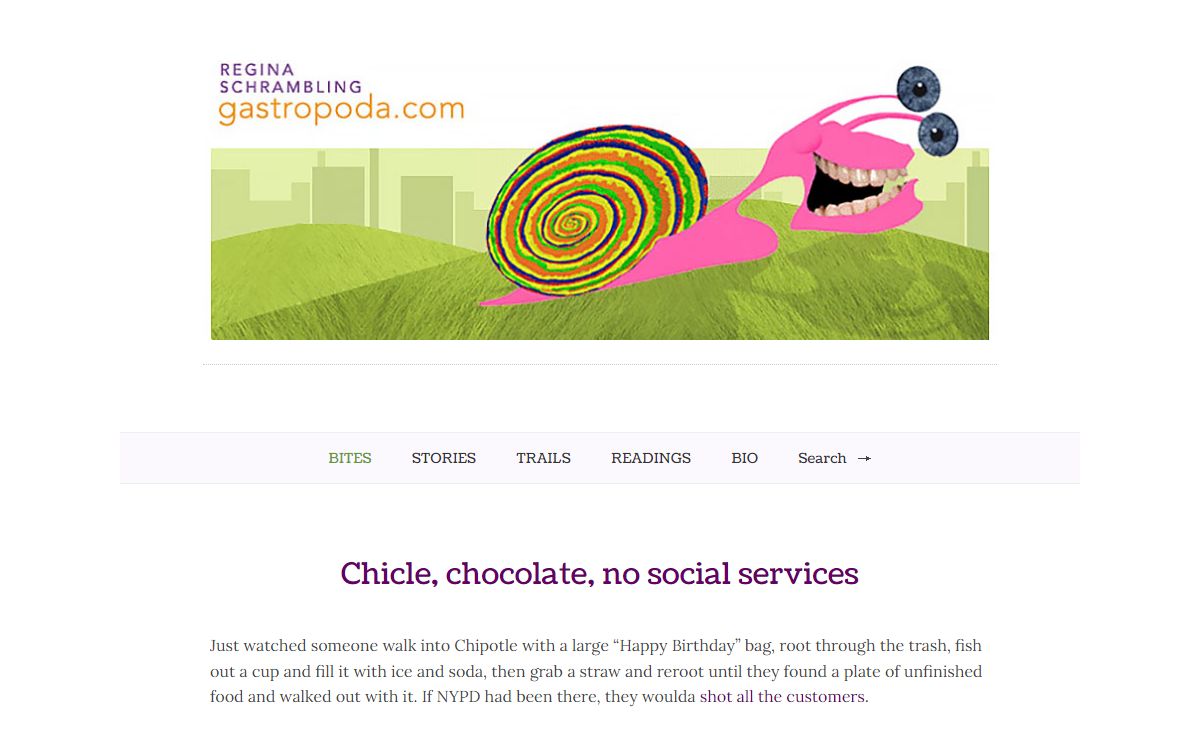gastropoda – Regina Schrambling in New York, traveling and writing about food