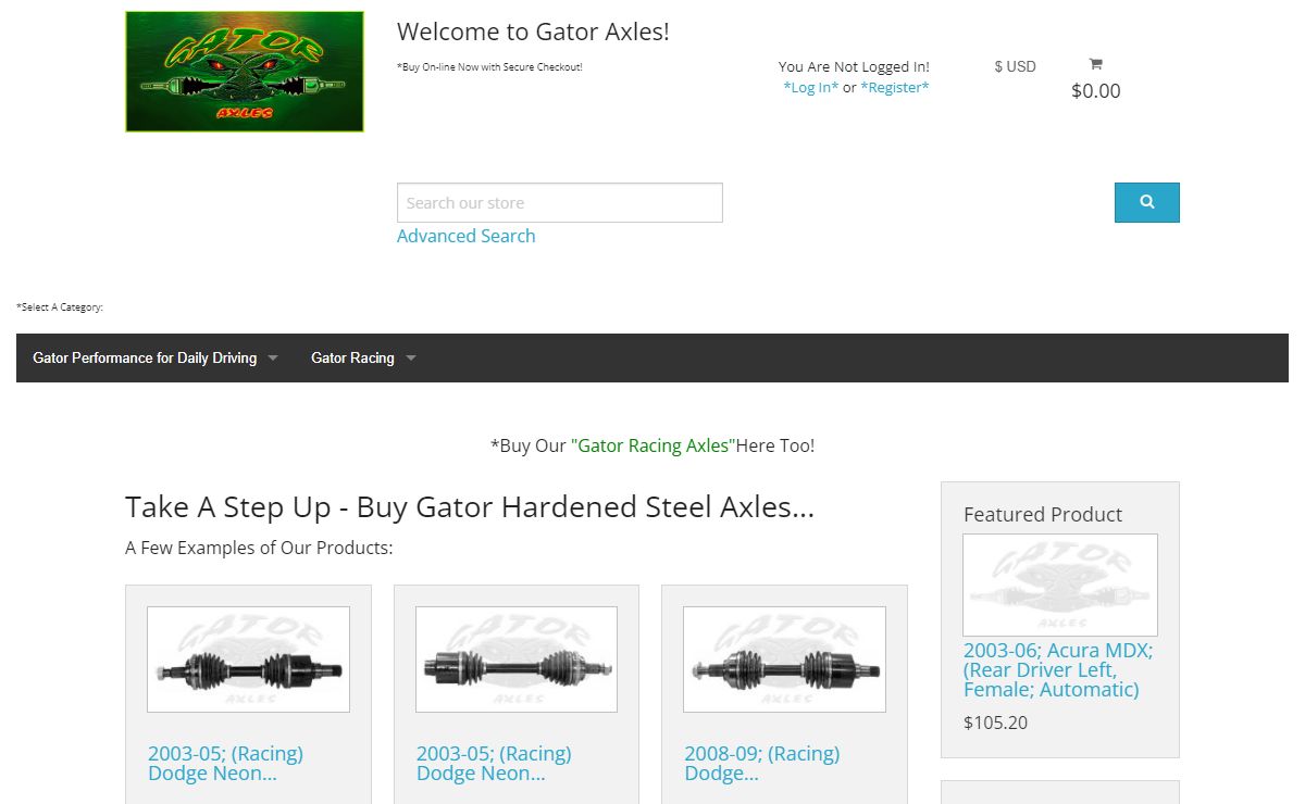 Gator Axles, Best Axles, Best Grease, Performance and Racing