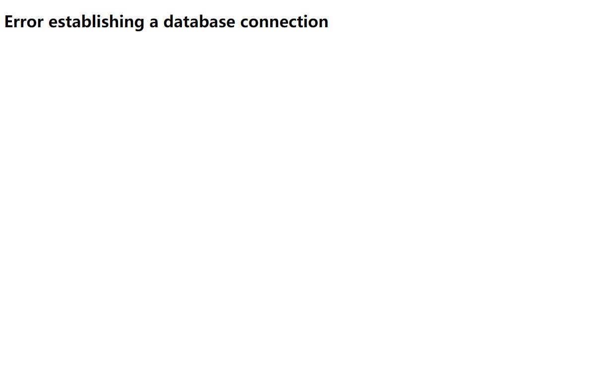 Database Error