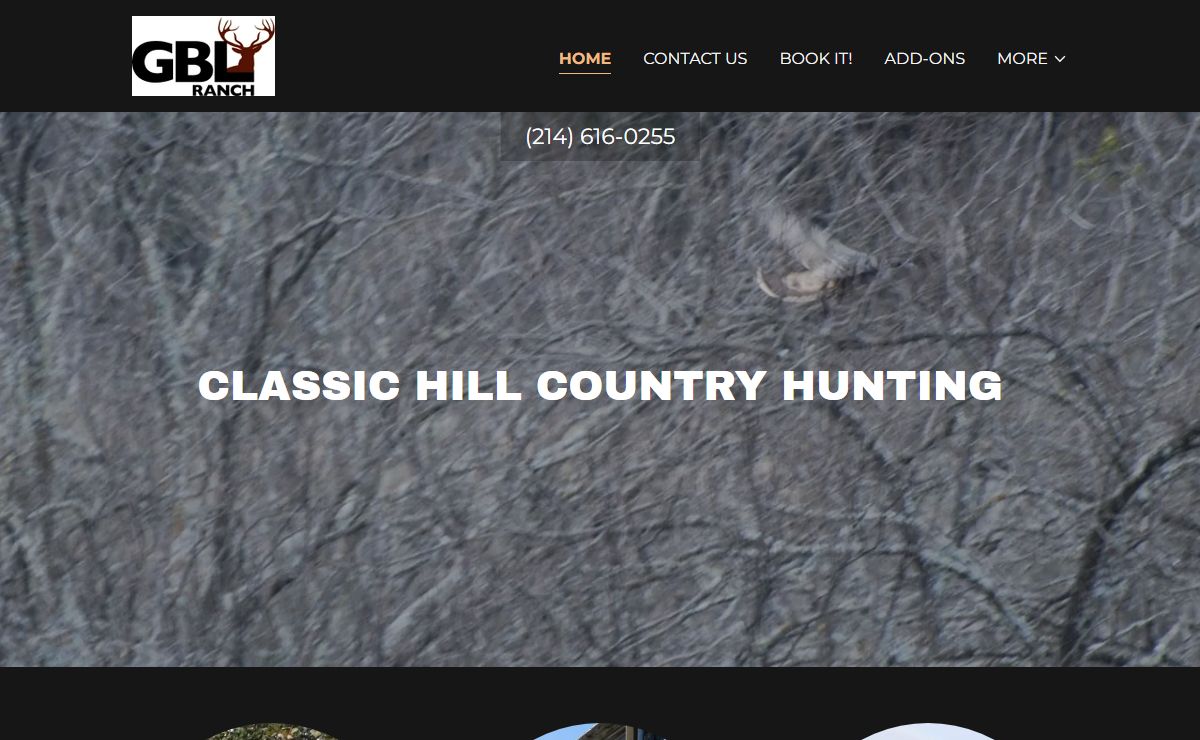 GBL Ranch - Wildlife Viewing, Hunting, Lodging, Deer Hunter