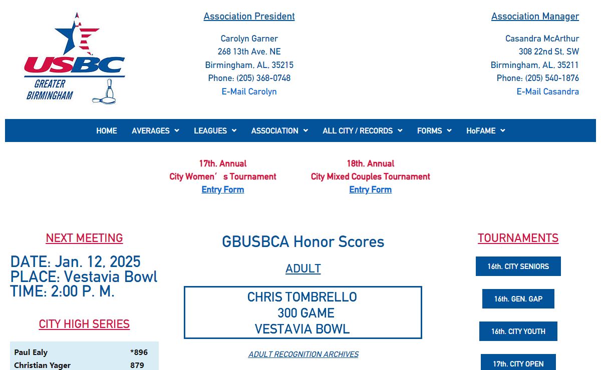 Greater Birmingham USBC – Birmingham, AL