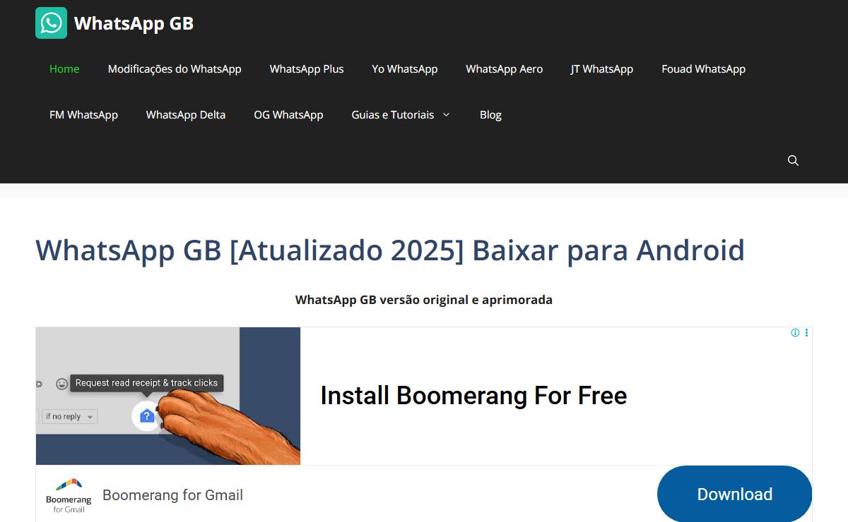 WhatsApp GB [Atualizado 2025] Baixar para Android - site oficial