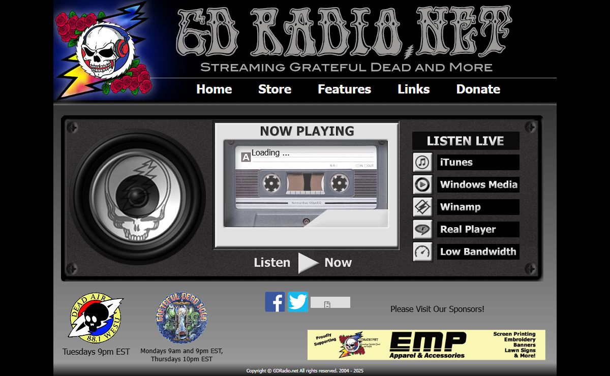 GD Radio.net Streaming Grateful Dead and More!