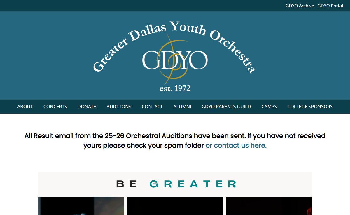 Greater Dallas Youth Orchestra