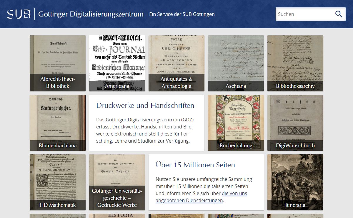 GDZ - Göttinger Digitalisierungszentrum