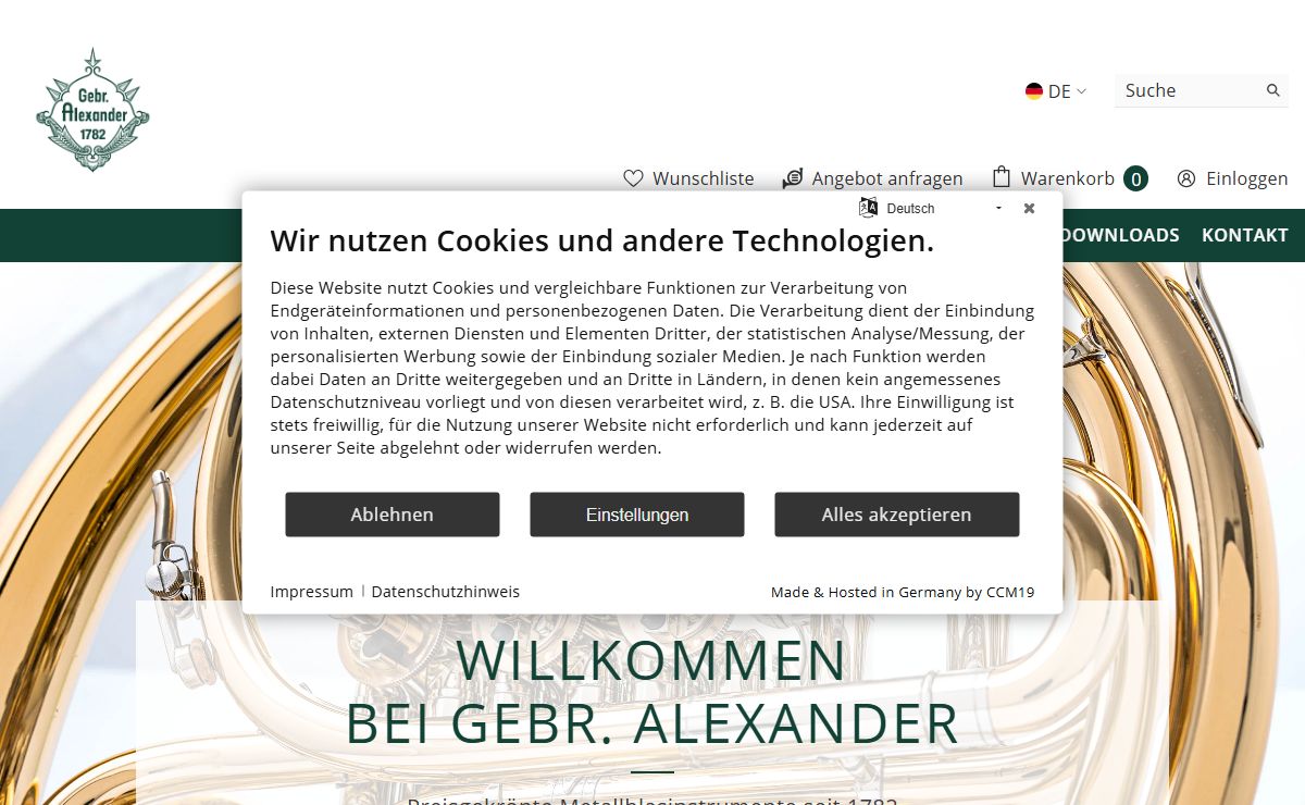 Gebr. Alexander - preisgekrönte Manufakturinstrumente