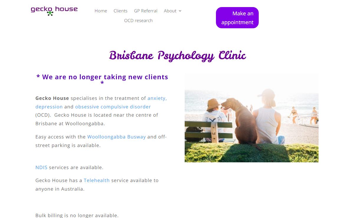 Psychology for Anxiety - Gecko House