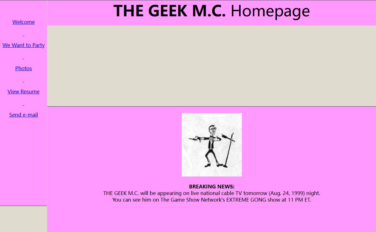 THE GEEK M.C. Homepage