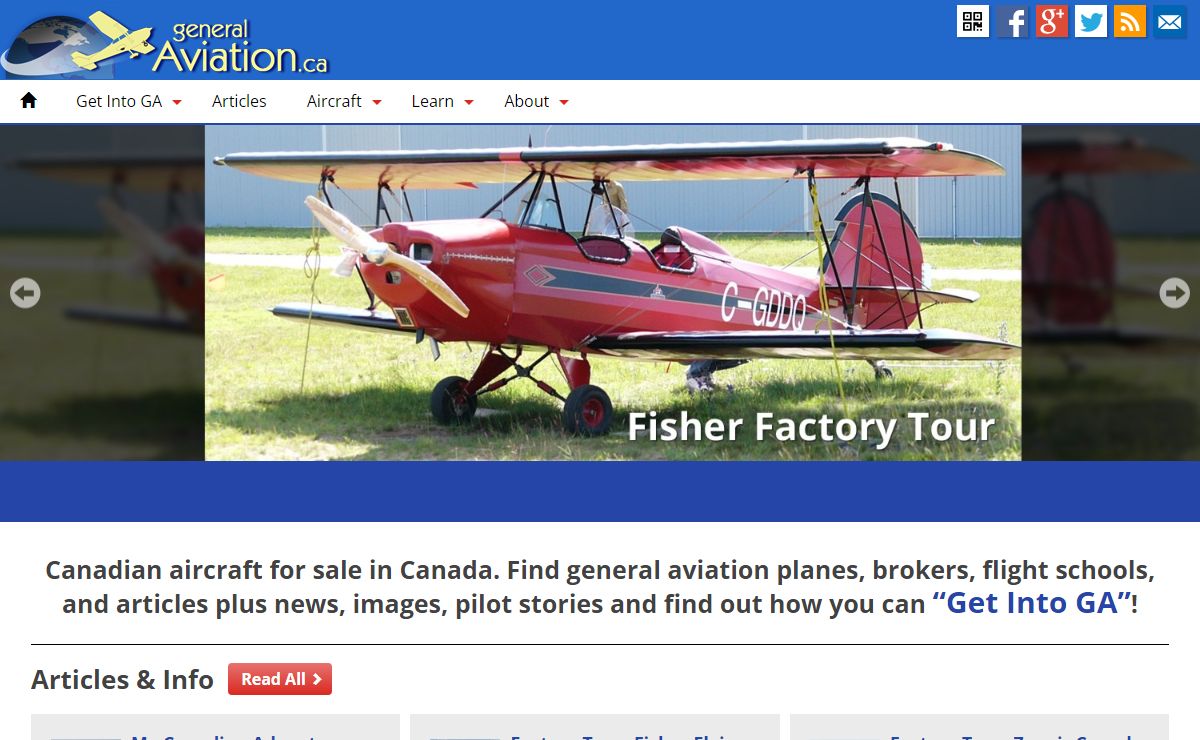 General Aviation Canada - Aircraft, Pilot Articles, GA News