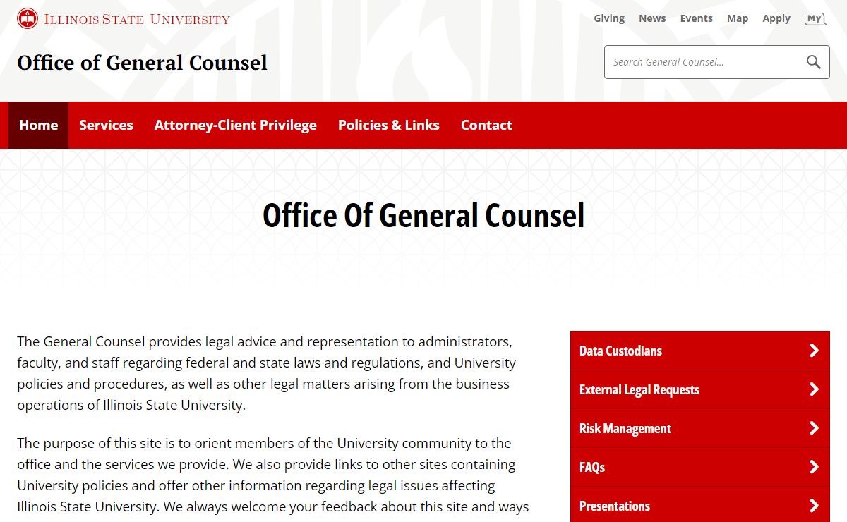 General Counsel | Illinois State