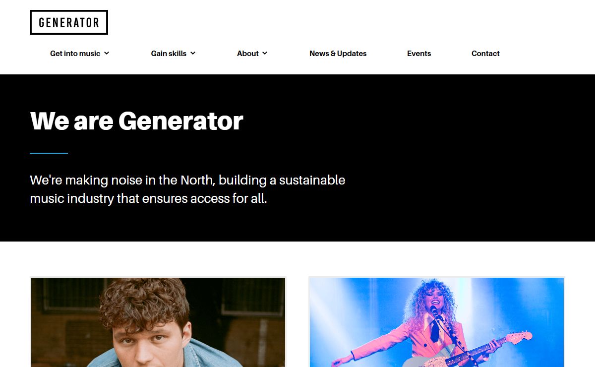 Generator: Business Support in music, creative, and tech